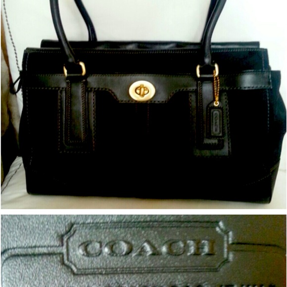 Authentic Coach Hampton Sig Tote bag